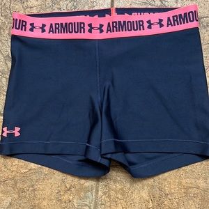 Under Armour, compression, shorty, Navy Blue, Medium